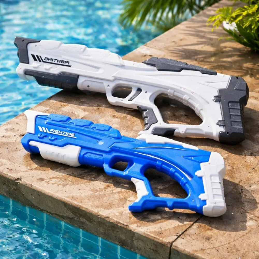 Arma De Agua Electrica Con Absorción Automática Azul