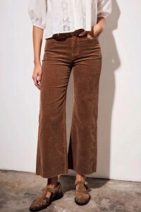 Jean Flared Wide Leg Chocolate