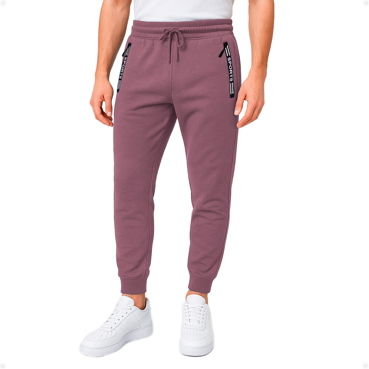 Pantalón Jogging Deportivo Rosa - Talla L-XL 