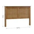 RESPALDO 2 PLAZAS TOPAZIO 1,60 MT MADERA MACIZA - FREIJO RESPALDO 2 PLAZAS TOPAZIO 1,60 MT MADERA MACIZA - FREIJO