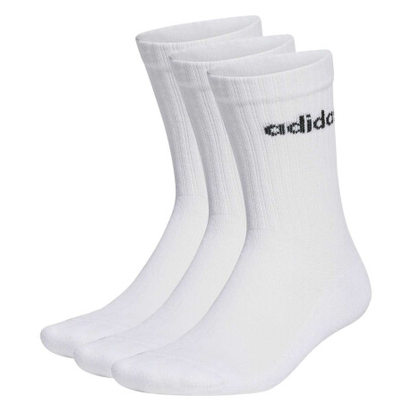Medias Linear Media larga Cushioned 3-Pack Unisex Blanco
