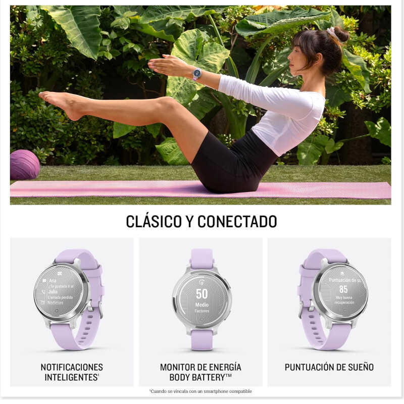 Reloj Smartwatch Garmin Lily 2 Active Lila Reloj Smartwatch Garmin Lily 2 Active Lila