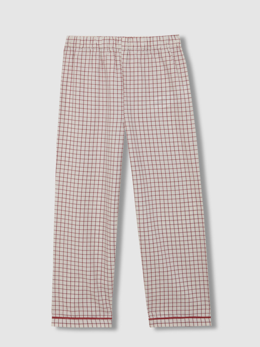 Pijama Cuadros Cereza