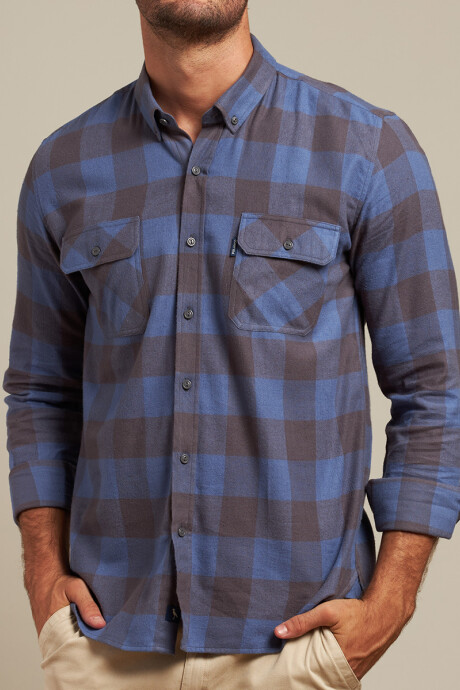 CAMISA JENA POLANCO Azul / Gris