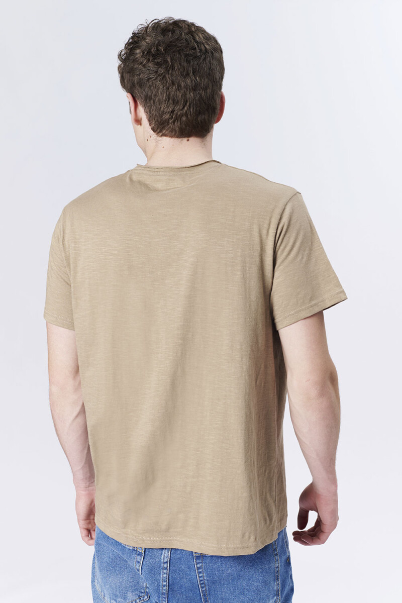 Remera Slub Taupe