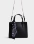 City Boho Cartera City Con Pañuelo - Negro