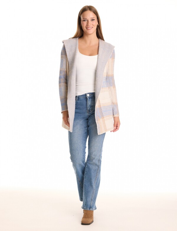 Cardigan Soft Capucha BEIGE/MULTI