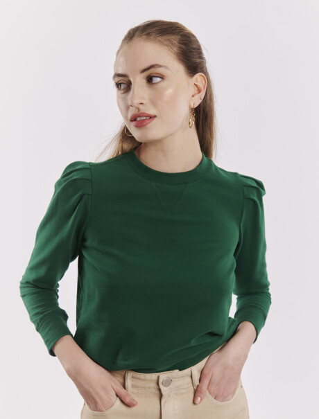 Sweater felpa verde