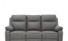 Sillón Recliner Apollo - 3 Cuerpos Marrón Gris