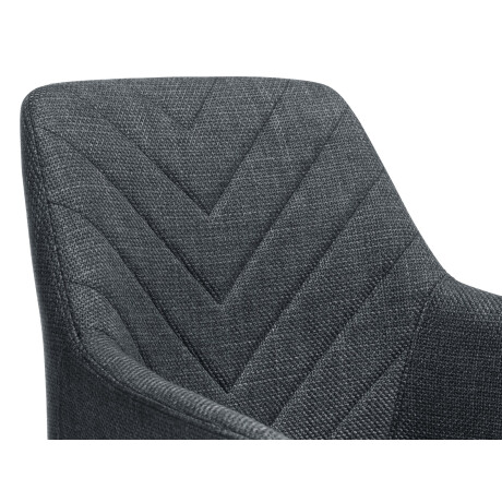 Silla De Comedor Purhus Tela Negro/Negro