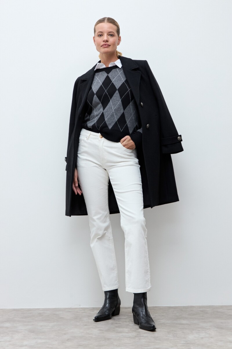 Pantalón Alba de pana crudo