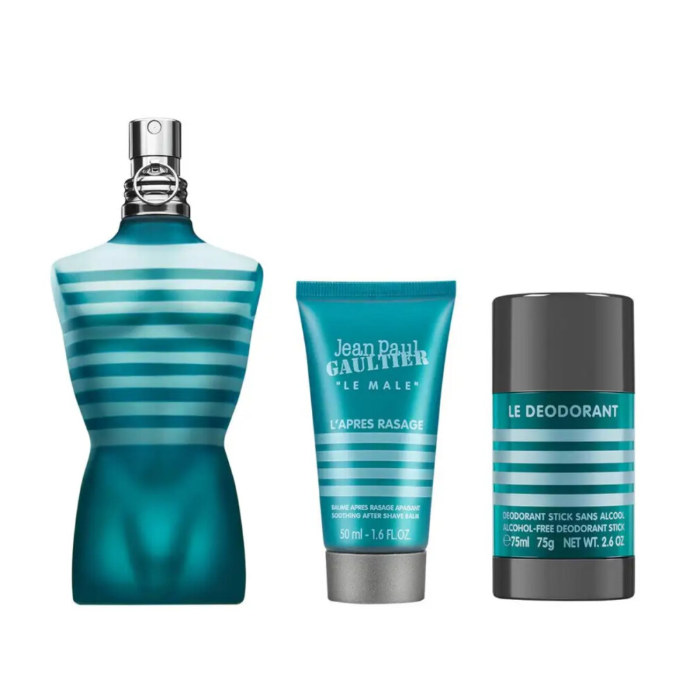Jean Paul Gaultier Le Male Estuche Eau De Toilette 125ml + Gel de Ducha 75ml + Desodorante 150ml - Masculino Jean Paul Gaultier Le Male Estuche Eau De Toilette 125ml + Gel de Ducha 75ml + Desodorante 150ml - Masculino