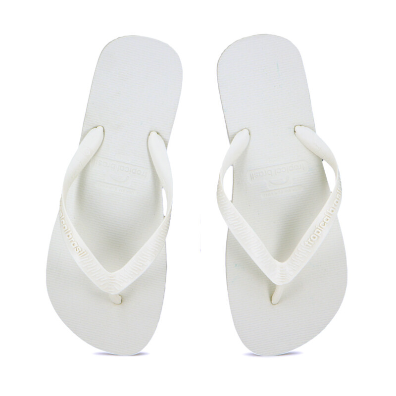 Tropical Brasil Ojota Basic De Hombre - Blanco Blanco