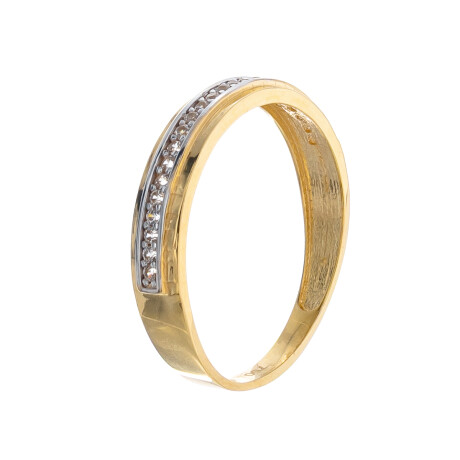 Anillo de oro 18 ktes con circonias. Anillo de oro 18 ktes con circonias.