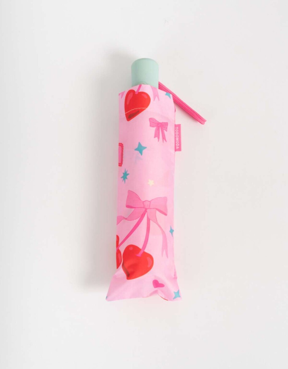 Paraguas Con Funda - Combinacion Bicolor 