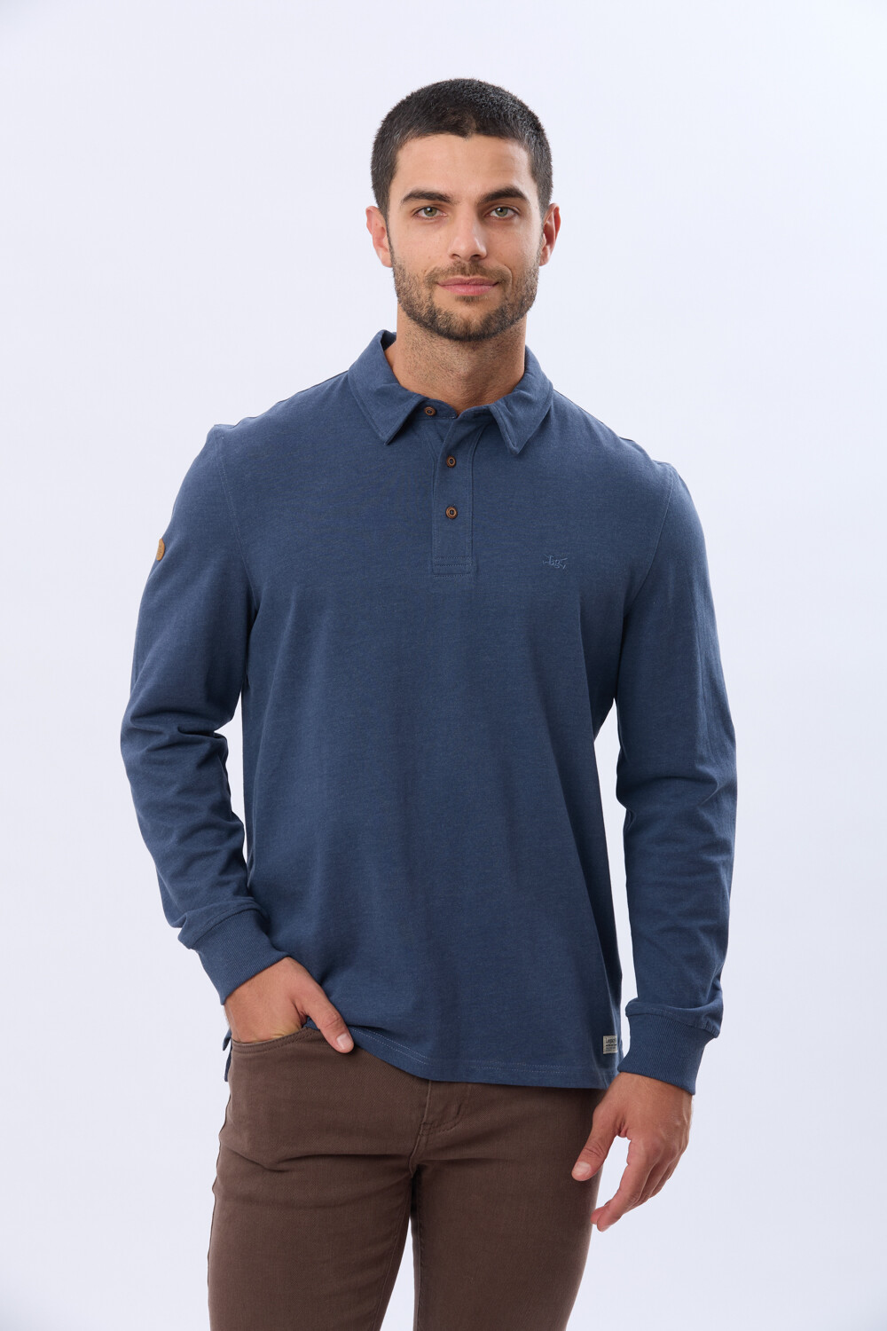 REMERA POLO DE ALGODON Piedra