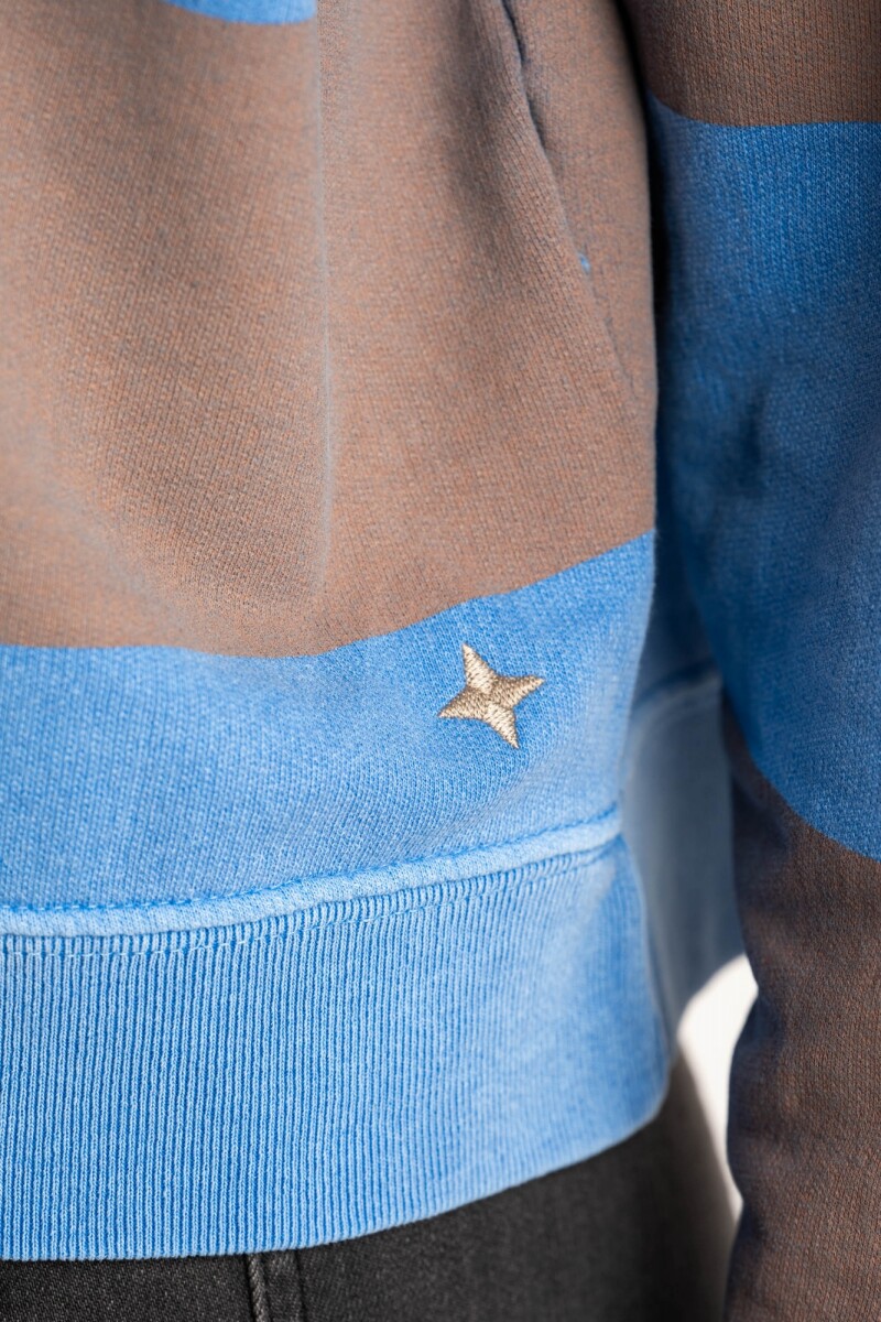Sweater Algodon Lavado Azul