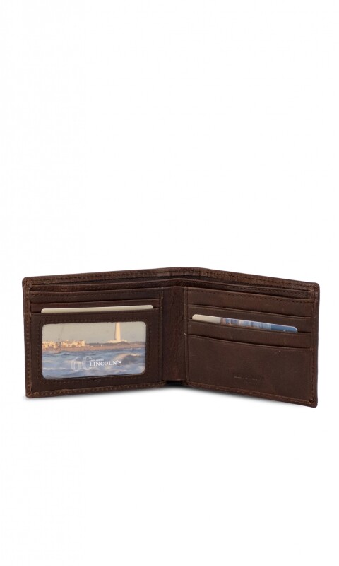 BILLETERA CUERO WOOLF CAOBA