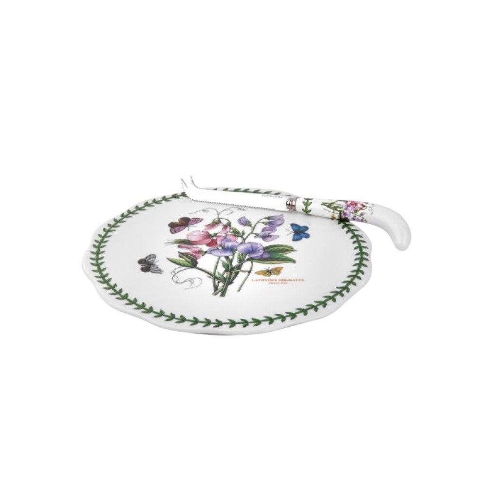 PORTMEIRION BOT GARDEN PLATO QUESOS C/ CUCHILLO PORTMEIRION BOT GARDEN PLATO QUESOS C/ CUCHILLO