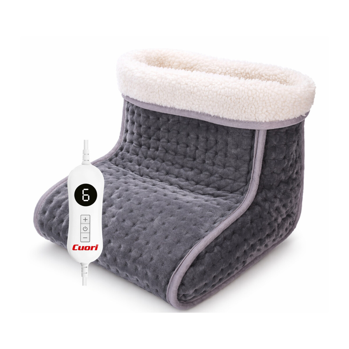 Calienta Pies Cuori Febo Eléctrico 6Niveles Autoapagado 100W - Gris 