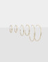 Aros Argollas Set De metal Set De Argollas De Metal - Dorado