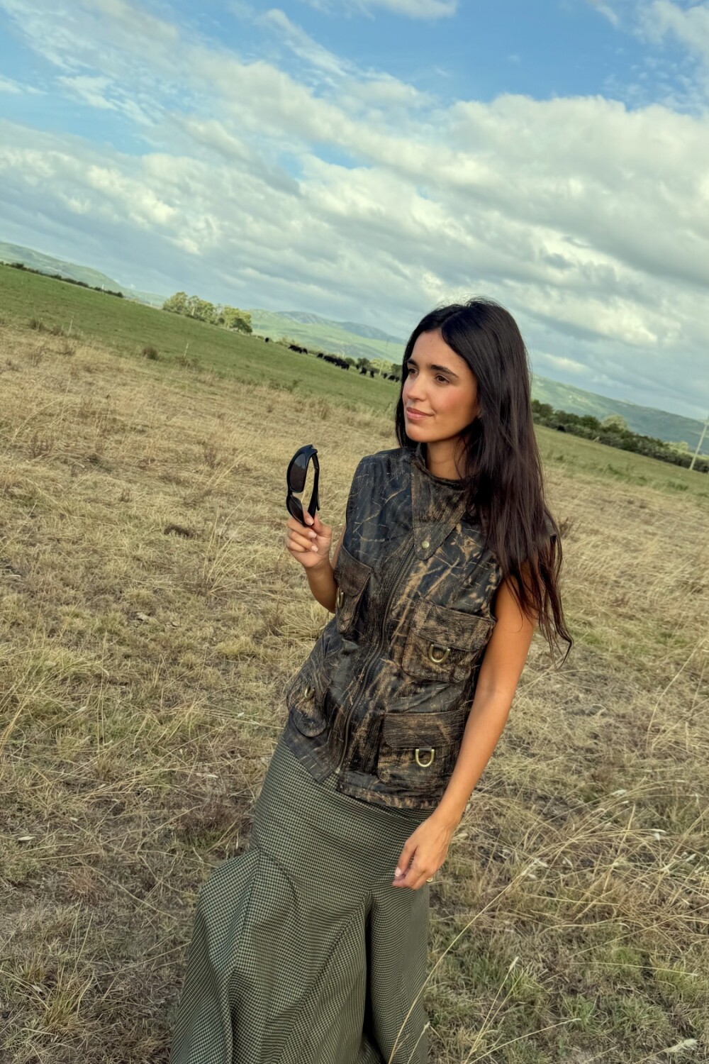 Triangle Vest Negro Vintage