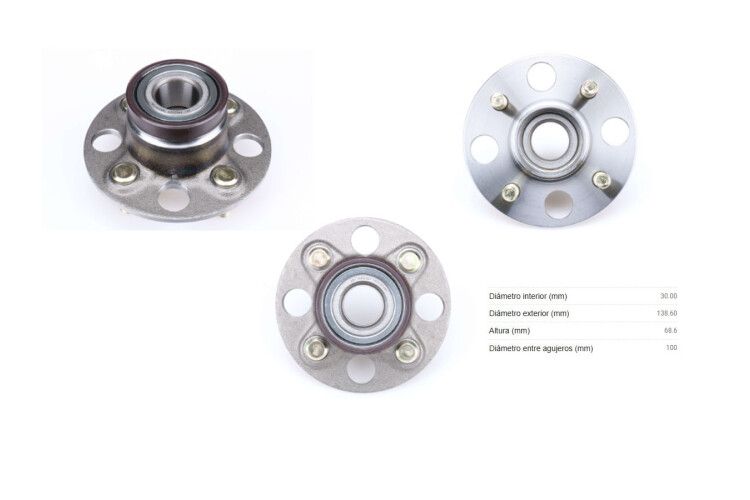 Rueda Trasera Maza Honda Fit 14-25 Ext Ø138.6 x Int Ø30 Rueda Trasera Maza Honda Fit 14-25 Ext Ø138.6 x Int Ø30