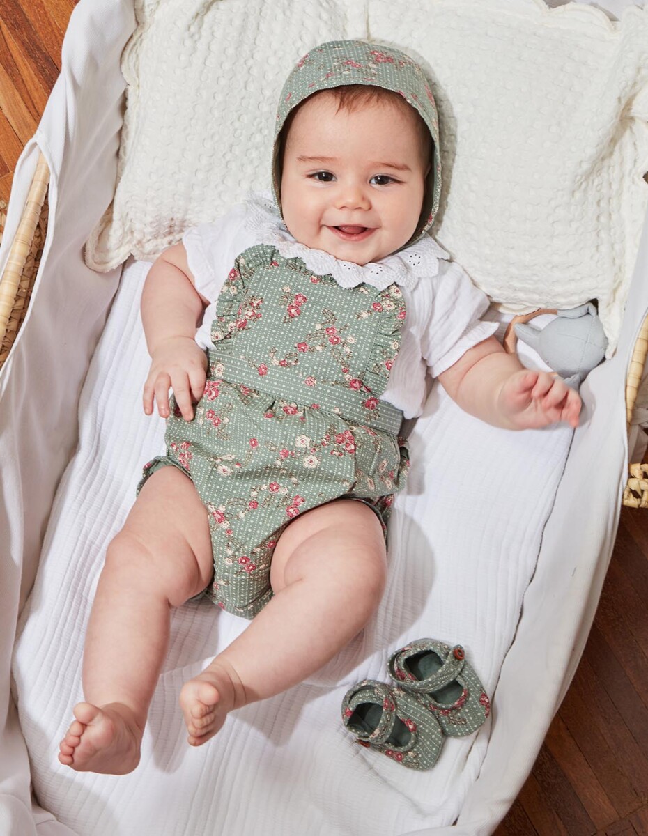 Rana Estampada Con Volantes - Verde 