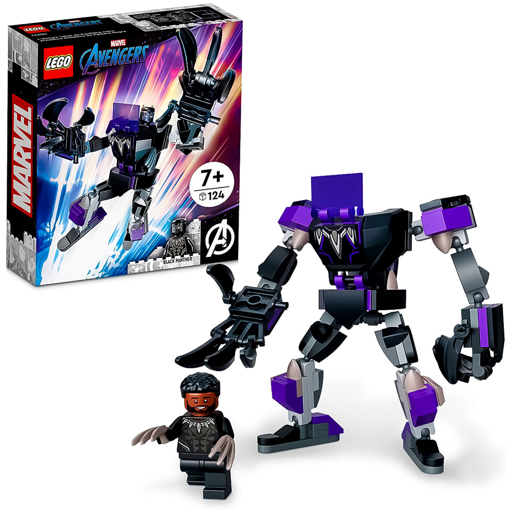 Lego Pantera Negra Robot Marvel 76204 Juego 124pcs El Rey del entretenimiento