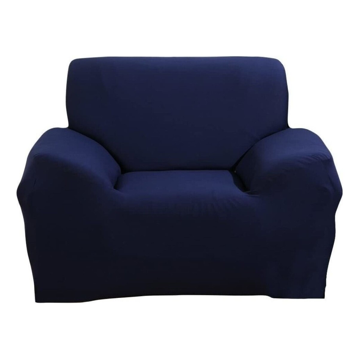 Pack X2 Funda Forro Cubre Sillon Sofa 1 Cuerpo Elastizada - Color Variante Azul 