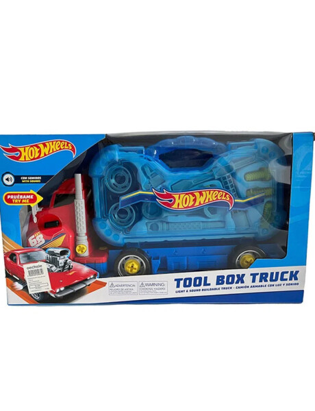 Camión Hot Wheels Tool Box Truck con herramientas luces y sonido Camión Hot Wheels Tool Box Truck con herramientas luces y sonido