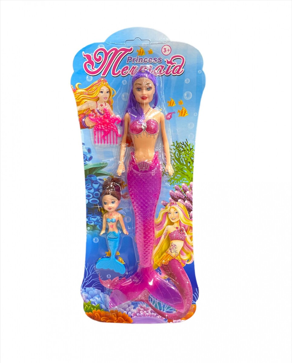 Muñeca Sirena con Luz - Violeta 