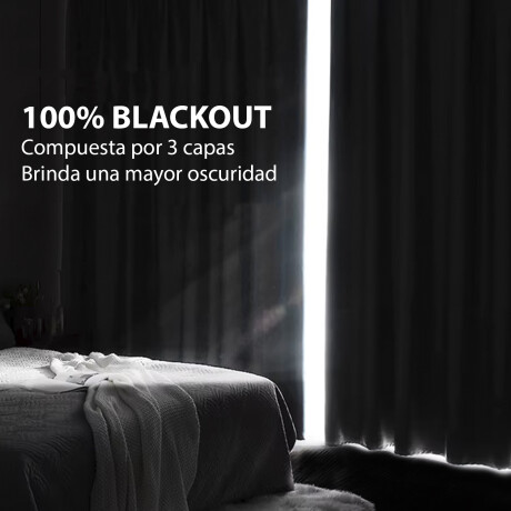 Cortina 100% Blackout 2 Paños Lumax Textura Lino 140x220cm Blanco