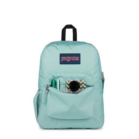 Mochila Jansport Cross Town Acolchada 26L 42.5X32X14.5Cm Ub VERDE-AGUA