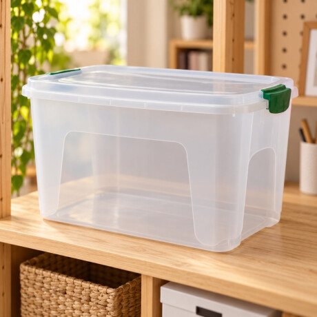 Caja organizadora 20 lts Alta TRANSPARENTE