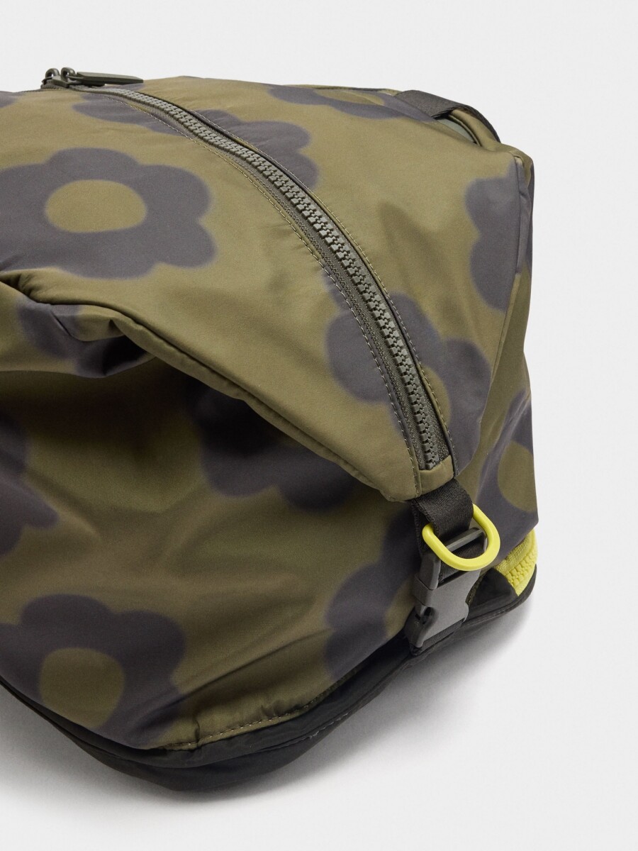 Bolso De Deporte De Nylon Con Estampado Floral multicolor