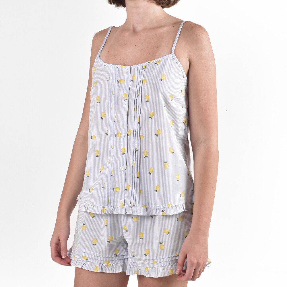 Short con Solera y Volados Limones Colección 2025 XP