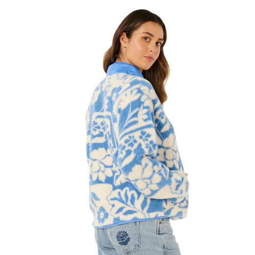 Buzo Rip Curl Party Pack Polar Fleece - Celeste Buzo Rip Curl Party Pack Polar Fleece - Celeste