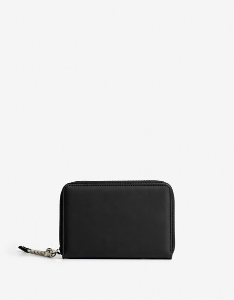 Ficheros Zip Round Billetera Fichero Con Bolsillo - Negro