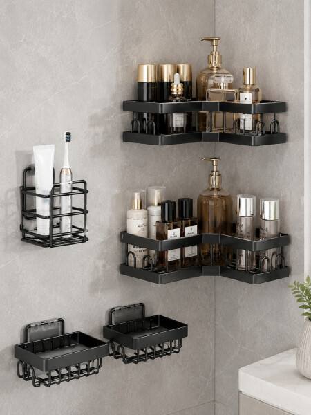 SET DE BAÑO 5 PIEZAS NEGRO