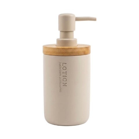DISPENSADOR BEIGE/BAMBU 280ML P/JABON Unica