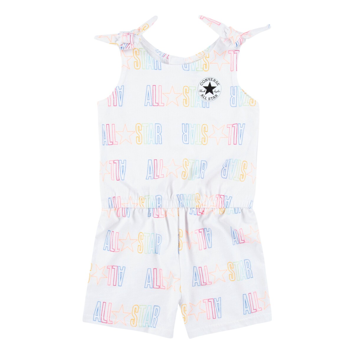 Camiseta Printed All Star Tie Tank de Niña - Blanco 