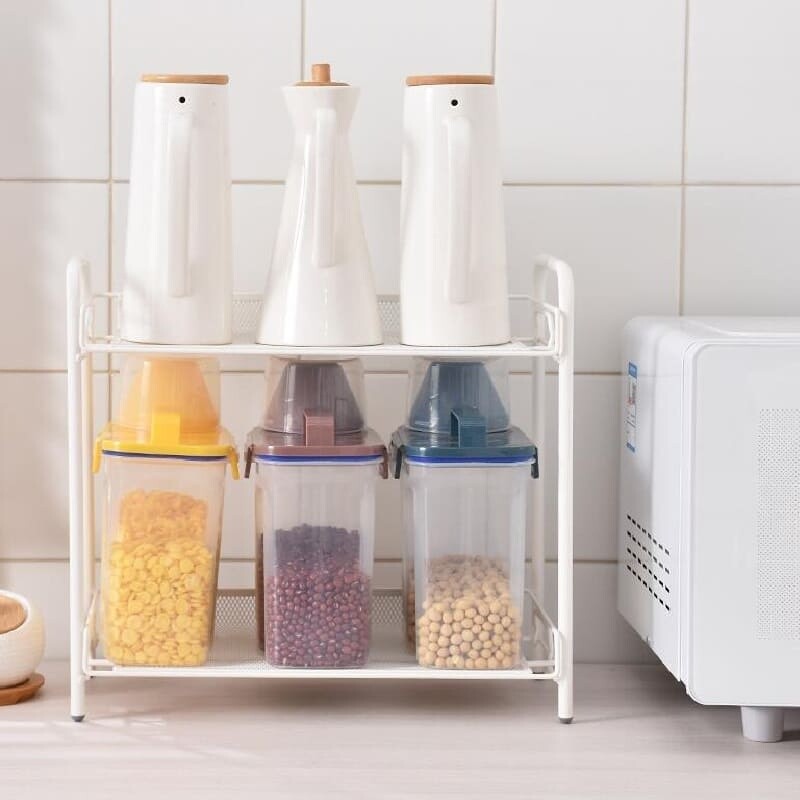 Contenedor plástico para Cocina Despensa 1kg marrón