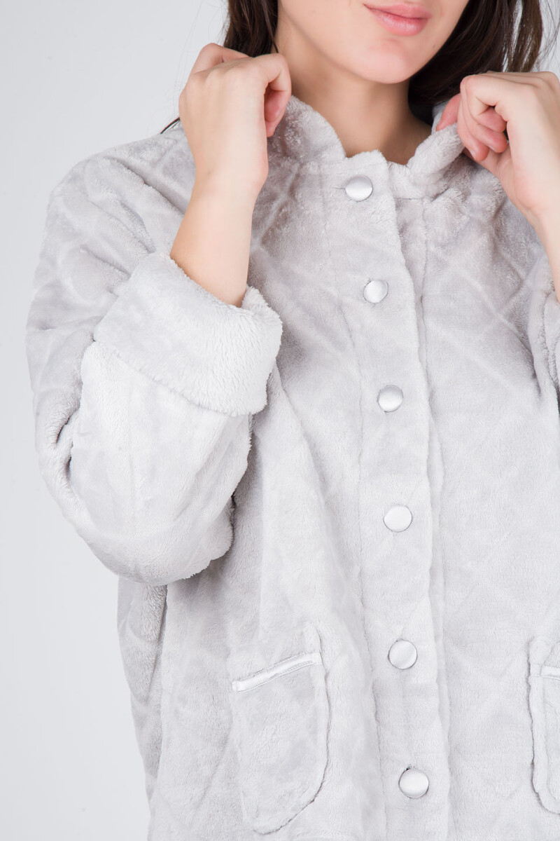 Saco abotonado granny - Gris