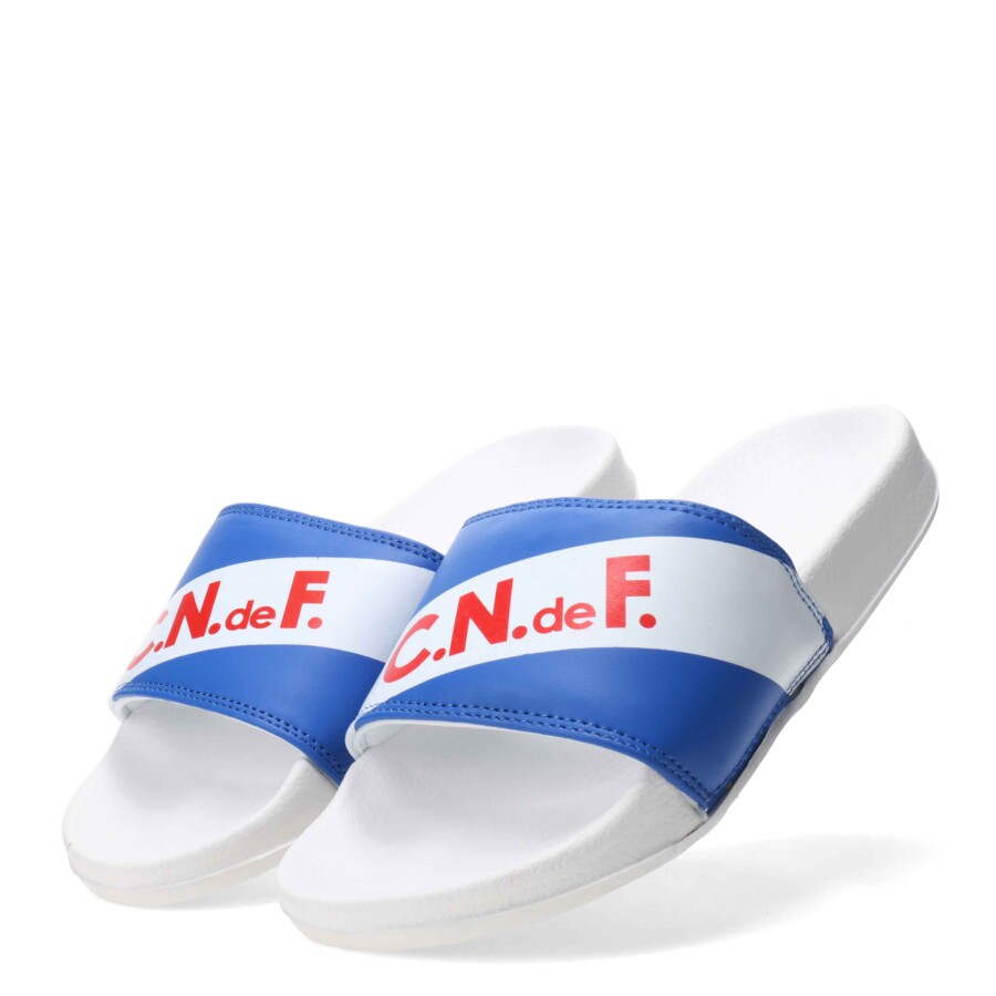 Chanclas de Hombre Nacional Azul - Blanco