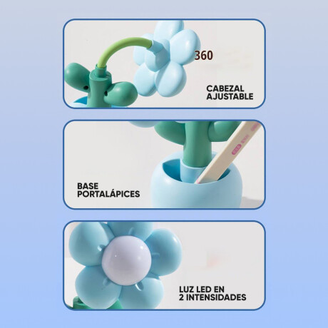 Lámpara de escritorio flor Grande Lila