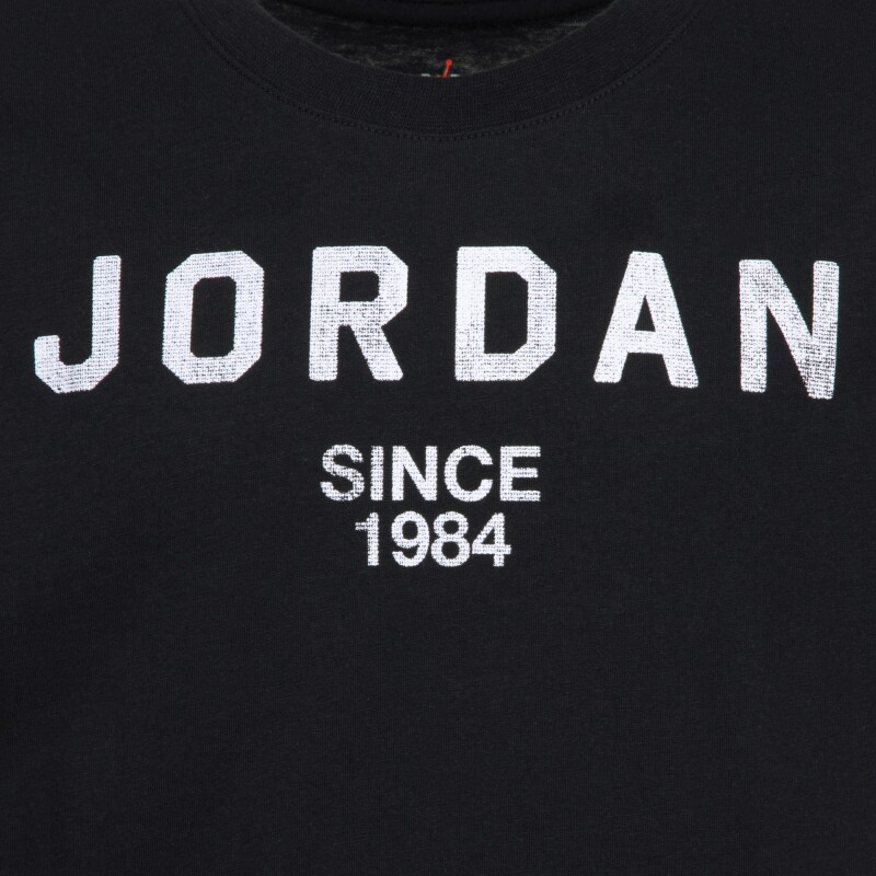 Remera Jordan High Brand Read Manga Corta de Niña Negro