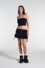 DENIM BUSTIER Gris