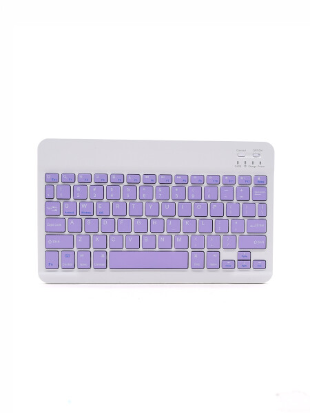 TECLADO INALAMBRICO 25 CM CON USB LILA LILA
