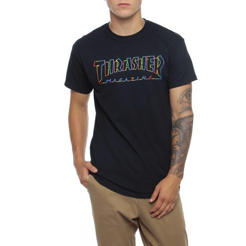 T SHIRT THRASHER Black